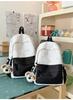 Schoolbag Simple Bear School Bag Premium Sense Backpack College Student Commuter Junior High School Girls School Bag Japanese and Korean Simple Backpa