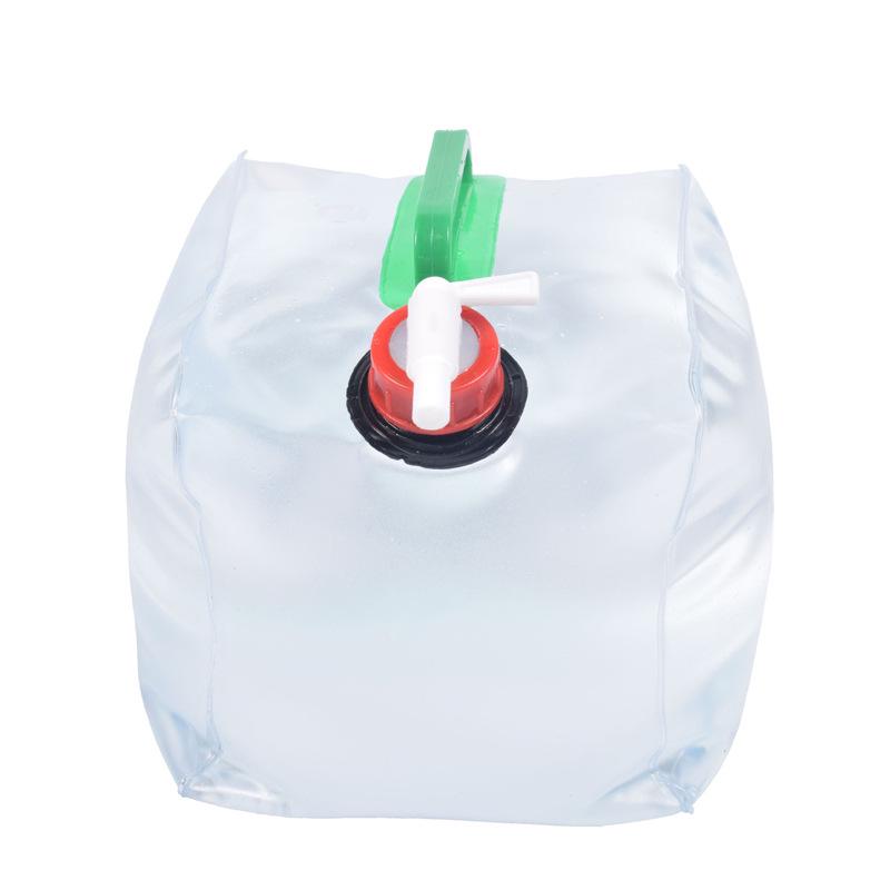 20L Foldable PVC Square Water Bag for Outdoor Use, Emergencies, and Picnics—Portable Survival Water Bottle & Collection Bucket