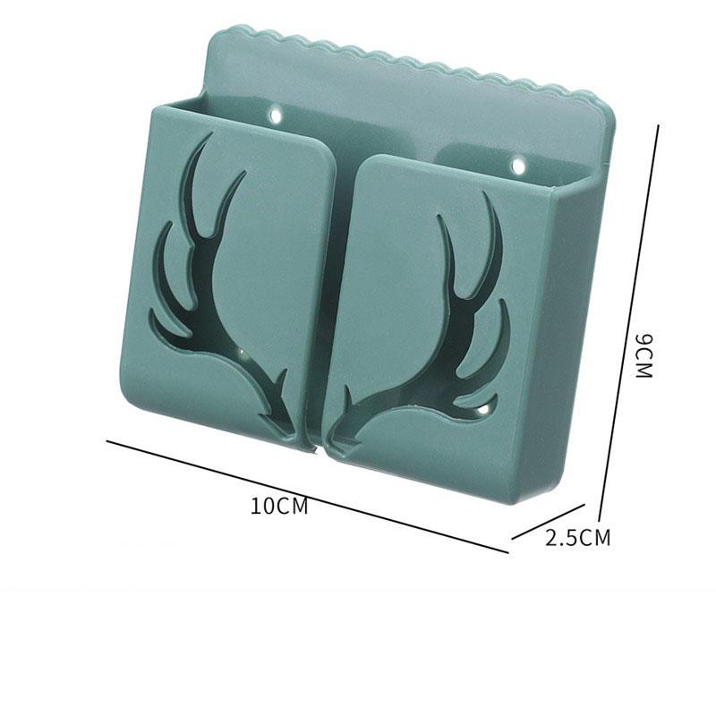 1PC Wall Mounted Storage Box Remote Control Storage Box Air Conditioning Remote Control TV Storage Box Phone Holder Organization
