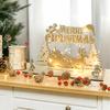 Christmas LED Wooden Wallet Ornament Merry Christmas Decorations for Home 2025 Navidad Xmas Ornament Surprise Gift New Year 2026