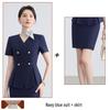 Women's Summer Short-Sleeved Suit: 2026 Professional Wear for Hosts/MCs, Beauty Salon Uniform