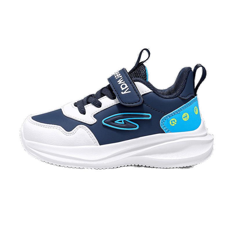 Delhui students 2025 spring new waterproof leather surface boys sports shoes girls versatile convenient casual shoes