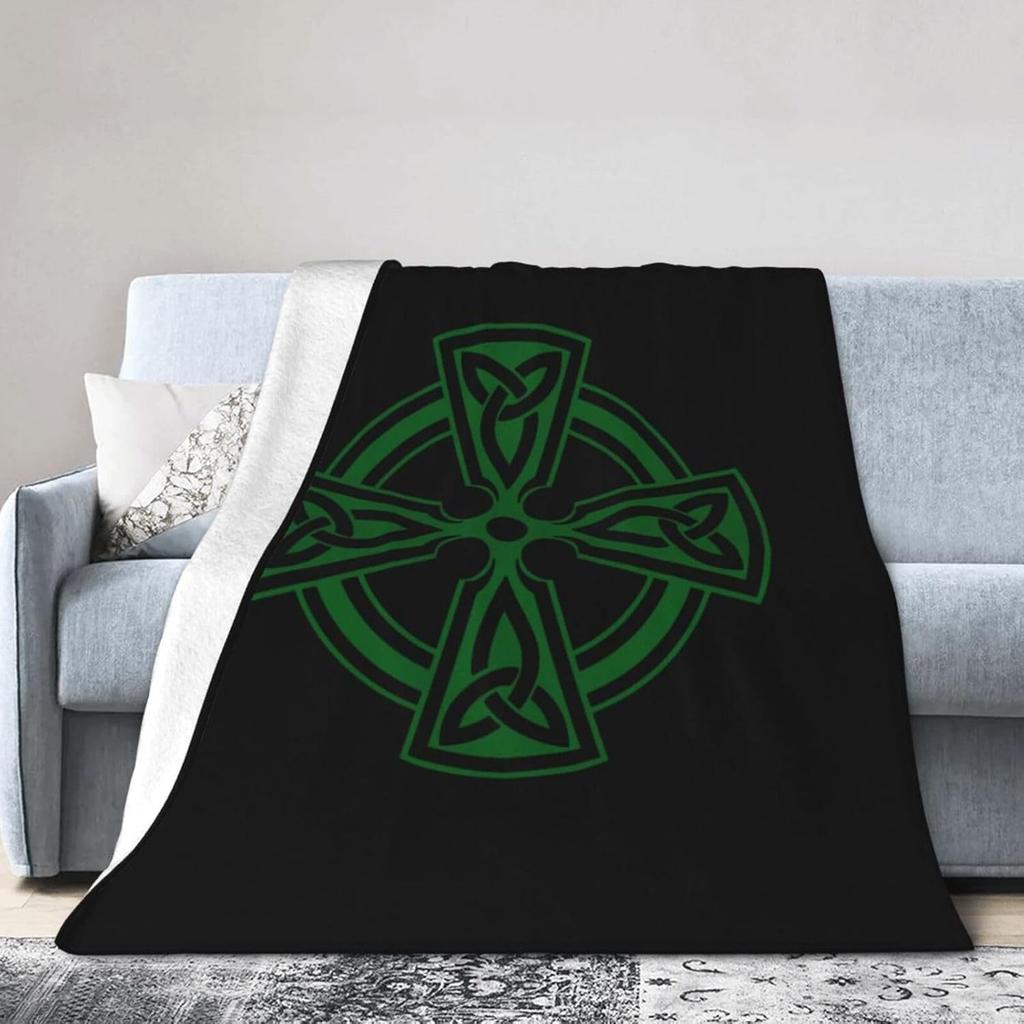 Irish St Patrick'S Patterned Blanket Shamrock Digital Printed Flannel Blanket Air Conditioning Blanket