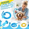 Silicone Connector Pet Bath Hose with Adjustable Nozzle Flexible Water Hose for Animal Washing and Grooming Bathing Tool