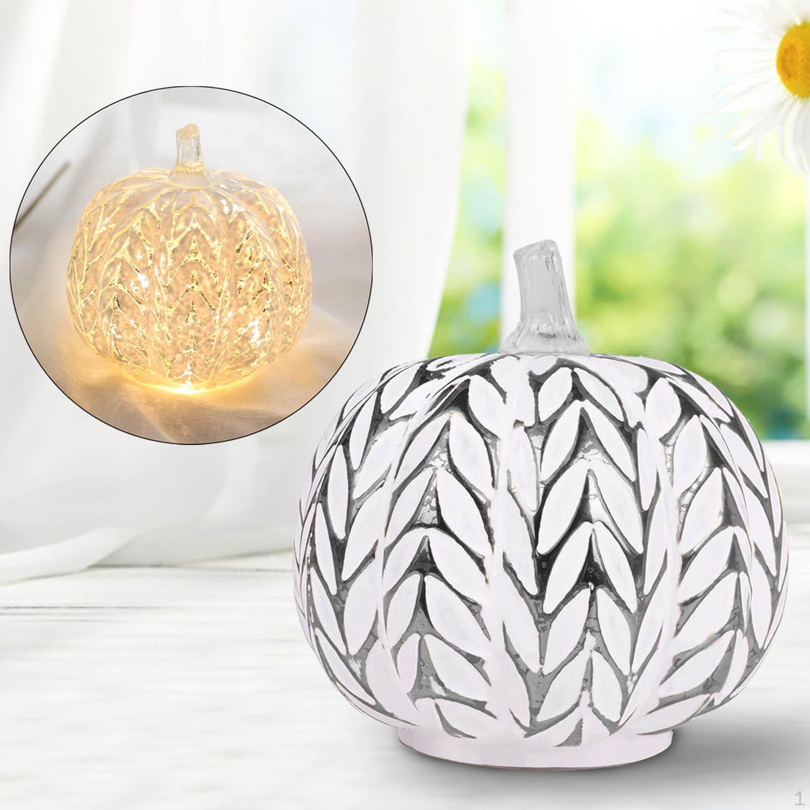 

Pumpkin Lamp Sculpture Lantern Indoor Dinging Room Bedroom Nightstand Halloween Table Decor