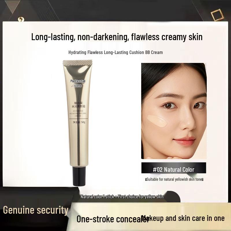 

Moisturizing Conceal & Brighten Cream: Hydrates, Improves Dull Skin; Natural, Sweatproof, Waterproof; Faux Bare Skin Finish