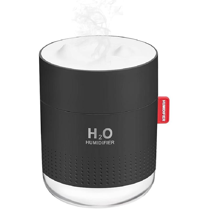 Portable Mini Humidifier, 500ml Small Cool Mist Humidifier, USB Personal Desktop Humidifiers for Baby Bedroom Travel Office Home, Auto Shut-Off, 2