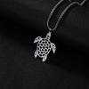 Cazador Animal Necklace for Men Women Stainless Steel Turtle Pendant Necklace Jewelry Gift Trend 2025 Birthday Gift Wholesale