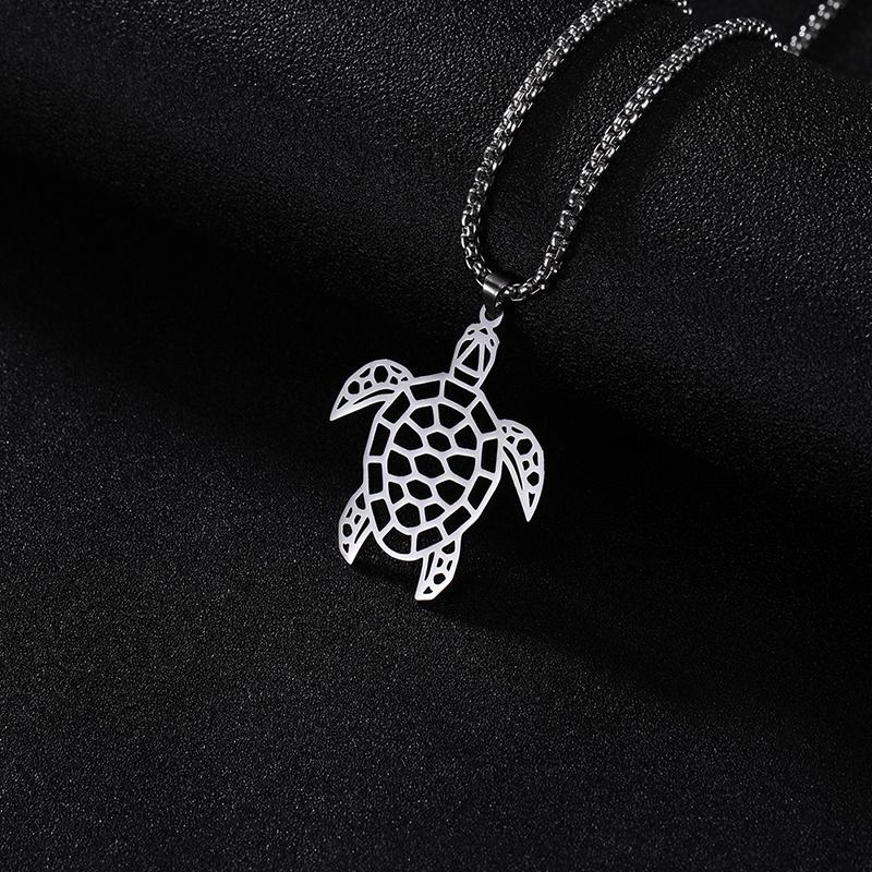 Cazador Animal Necklace for Men Women Stainless Steel Turtle Pendant Necklace Jewelry Gift Trend 2025 Birthday Gift Wholesale
