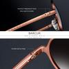 Gafas de Sol Polarizadas BARCUR de Lujo Vintage Exquisitas para Mujer con Montura Circular Metálica de Alta Calidad UV400 Gafas de Sol para Hombre