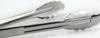 PEARL METAL Easy Wash Stainless Steel Cooking with Made In Multi-Purpose Tongs, 24cm, Rings, Japan, C-8703