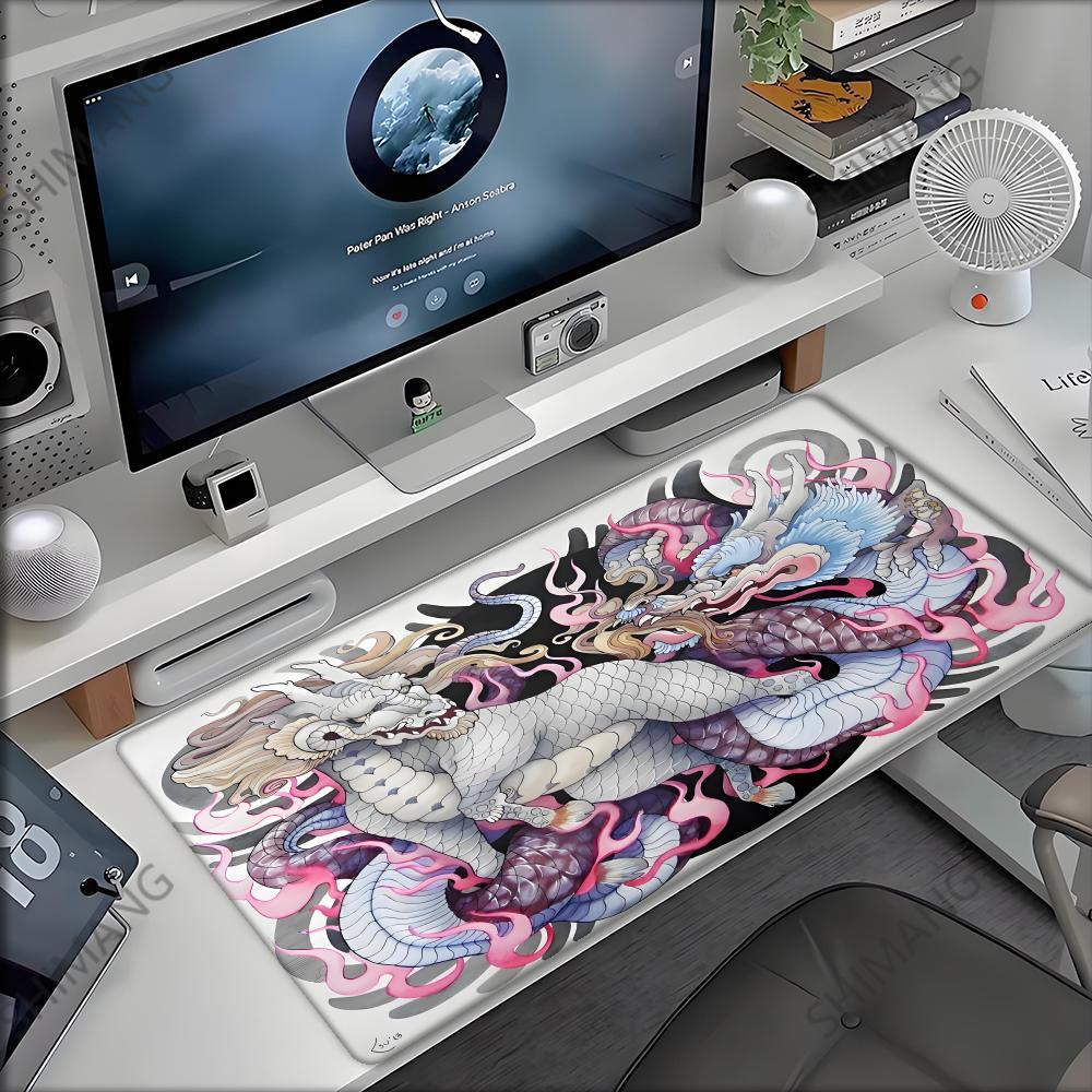 Dragon Mouse Pad Desk Mat Office Rug Mouse Mat Mause Pad Xxl totem Big Mousepepad Gaming Accessories Mausepad Deskmamer Mousepad