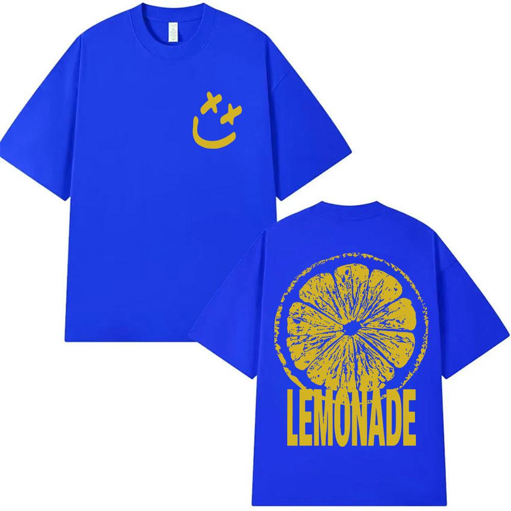 Louis Tomlinson Lemonade Tour Harajuku Vintage Men and Women Summer Pure Cotton Printed Loose Casual T-shirt