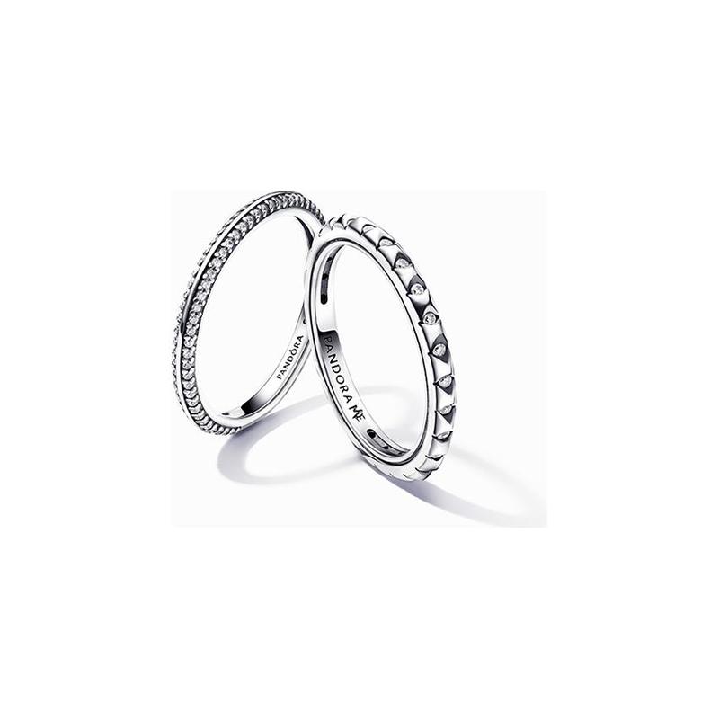 Pandora Me Series Ring Progressive Pave 925 Silver Ring Women’s Silver 192800C01