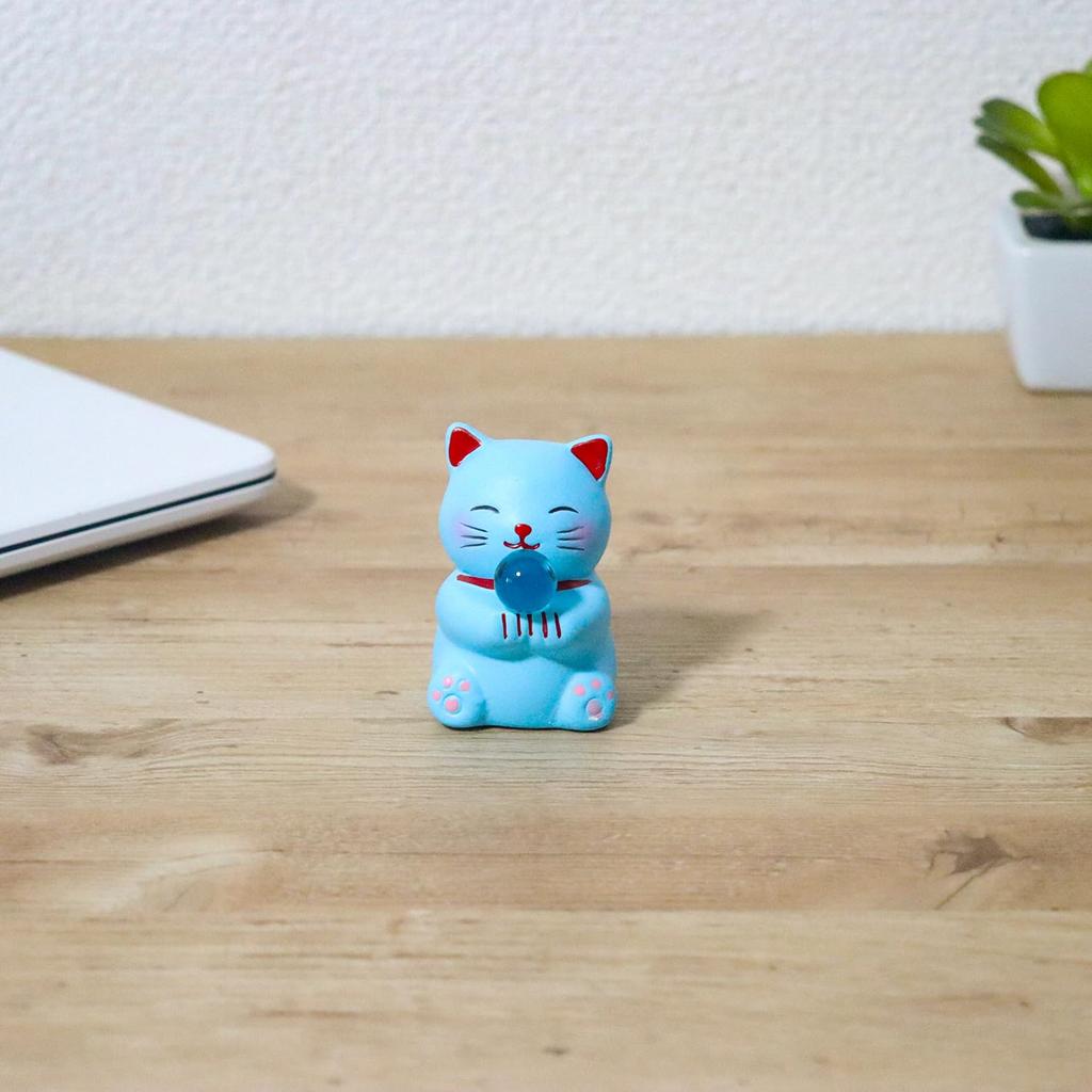 Castle Enterprises Good Luck Cat Charms Set of 20 (Blue) - (Commercial Use)