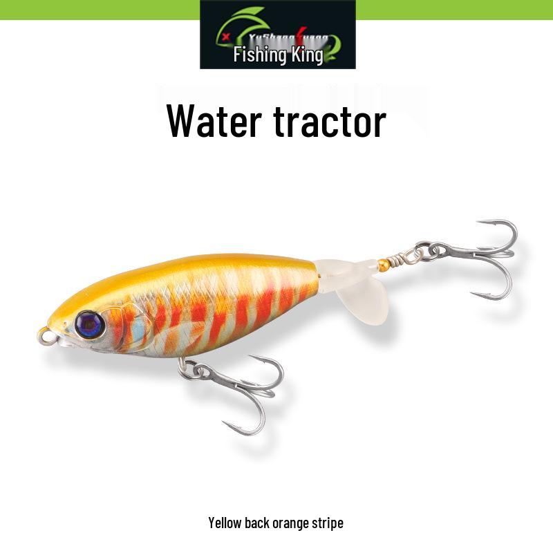 

3D Плавающая приманка-трактор: Приманка для ловли на поверхности воды с взрывающимся пропеллером для ловли в пресной воде 5g [No Hooks No Rings]