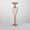 Golden Metal Wedding Event Decoration with Unique Shape and 18 Frosted Tubes