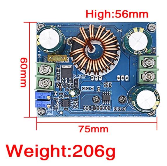 600W DC-DC Step Up Boost Voltage Converter Power Supply Module 16A Integrates Multiple Safety Protection Mechanisms