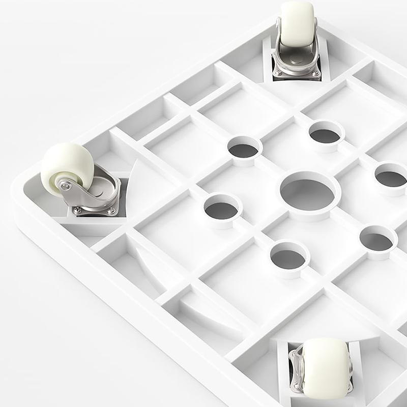 1PC Flower Pot Tray Thickened Square Reinforced Plant Pot Holder Breathable Base Planter Tray Universal Wheel Plastic