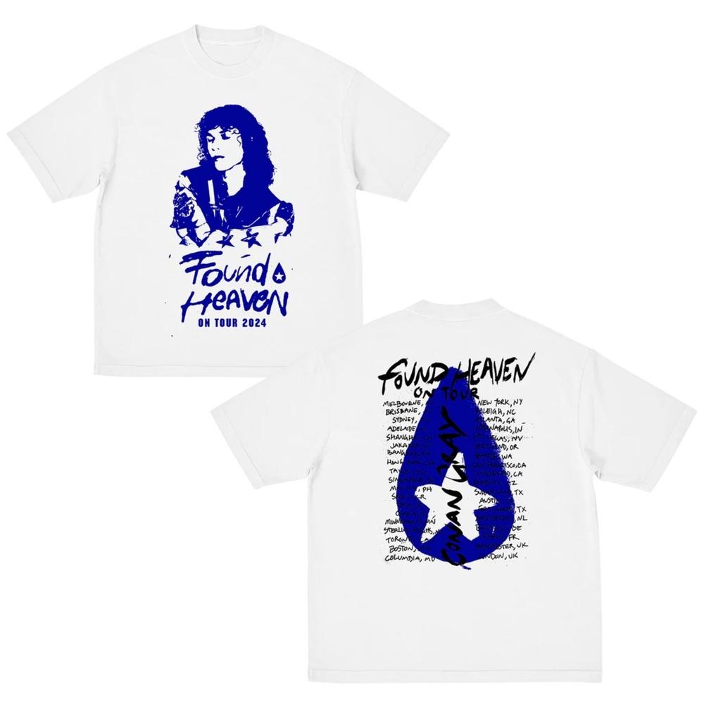 

Conan Gray White Found Heaven On Tour 2024 Dateback Tshirt Unisex T-Shirt XXXL