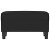 Black Bench 70 X 35 X 41 Cm Microfiber Fabric