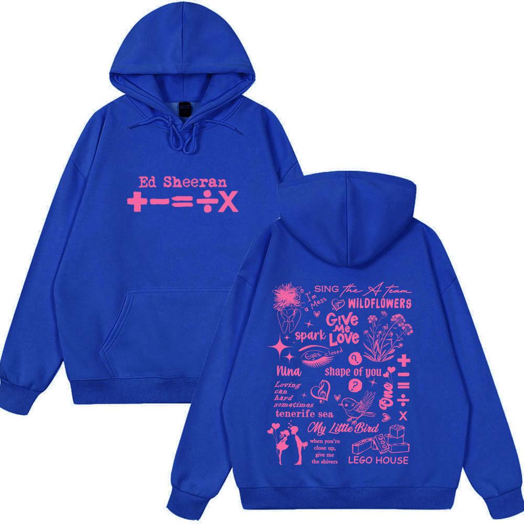 Ed Sheeran Loop Tour Print Sweatshirt Men Women Hip-hop Harajuku Pullover Long Sleeves Casual Oversized Hoodies
