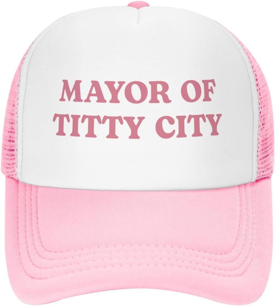 Funny Trucker Hats for Women Hot Pink Funny Gag Baseball Cap for Girls Women Men Hat