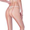 Behind Legs Red Vertical Line 1D Ultra-Thin Open Bra Oil Tight Pantyhose High Elastic Shiny Stockings
