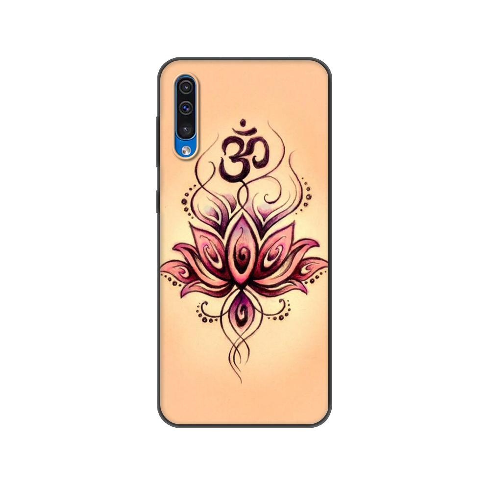Black Tpu Case For Samsung Galaxy A50 50S A30S A10 A01 A11 A21S A31 A41 A51 A71 M21 M30S S10 LITE Mandala Chakra Insist Yoga