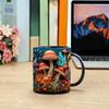 Creative Mushroom Ceramic Coffee Cup Multipurpose Cartoon Cute Mushroom Mug Breakfast Milk Cup Birthday Gift Decoration Mug Home