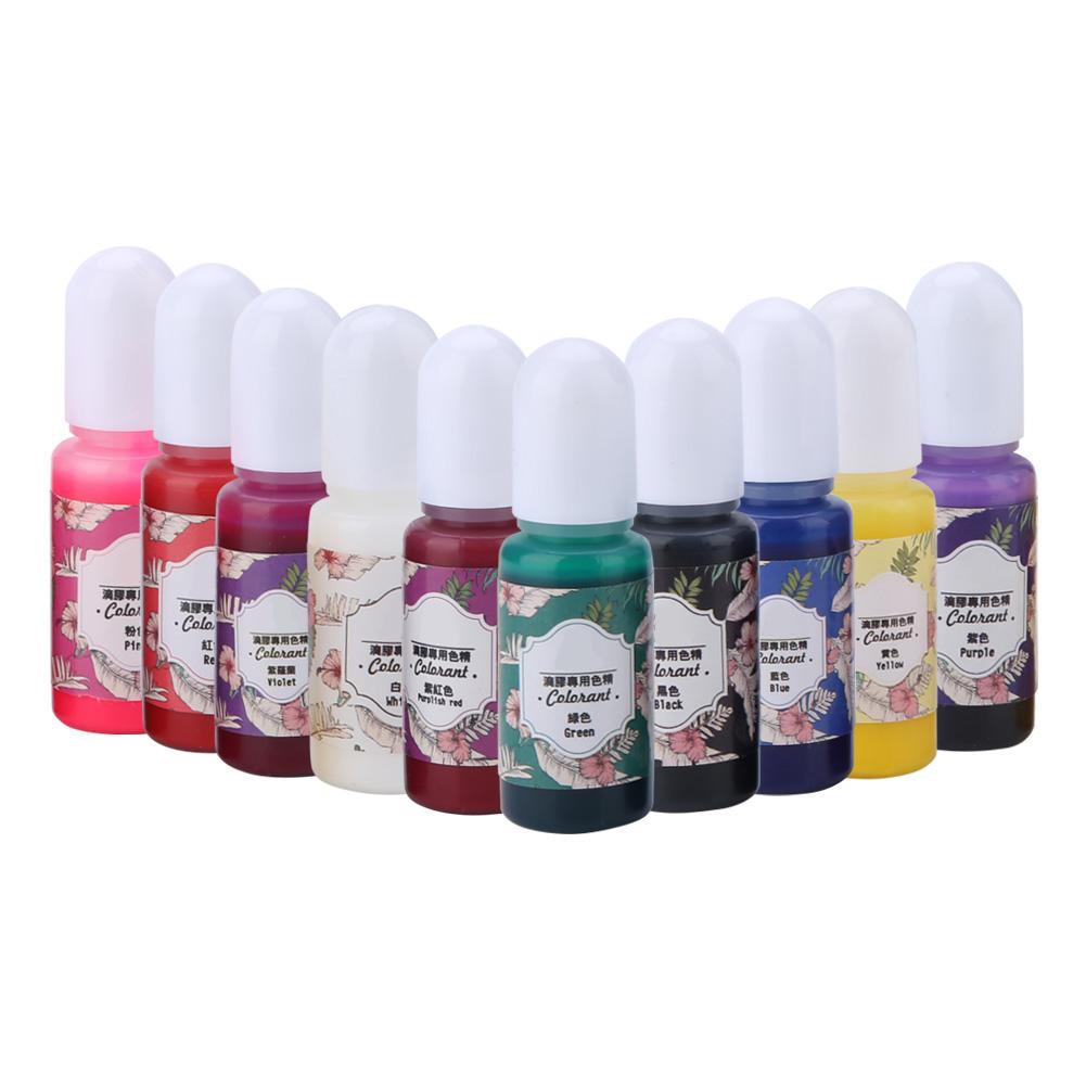 10 Colors 10ml Epoxy UV Resin Coloring Dye Colorant Pigment   Art Crafts