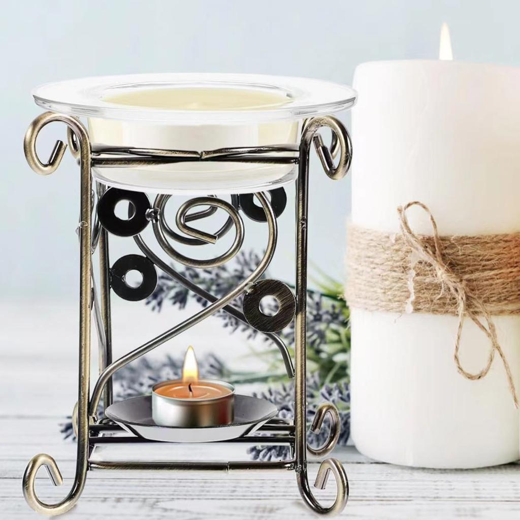 2er Pack Glas Wachserhitzerschale Set Aromatherapie Kerzenwachs Schmelzschale Ätherisches Öl Wärmer Brenner Ersatzschalen