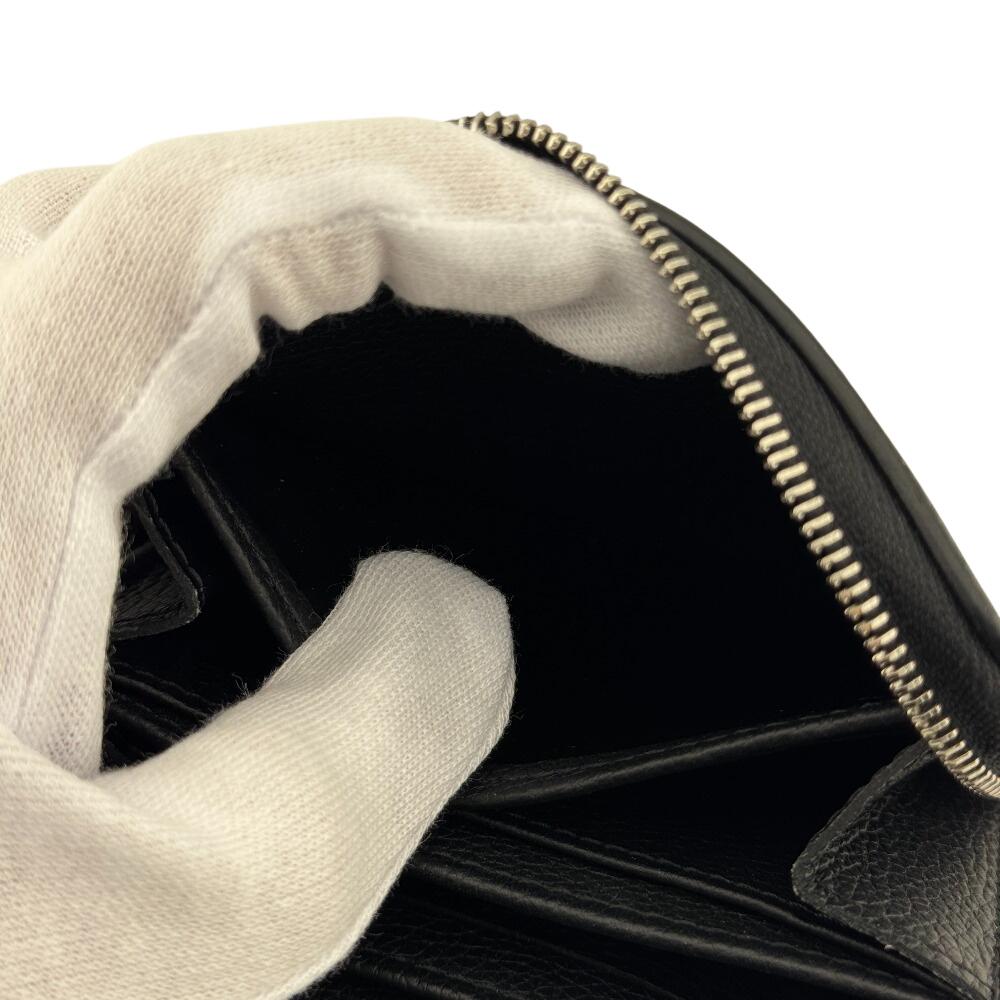 LOUIS VUITTON M80099 Zip around purse leather Rock Me Zippy Coin case black leather Used