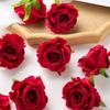 10/50Pcs Silk Roses Scrapbook Wedding Garden Home Party Decor Christmas Wreaths Accessories Candy Box Artificial Flowers Cheap