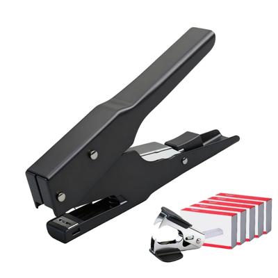 Schreibtisch-Tacker für Büro und Schule mit Metallstruktur und modischem Design, reisefreundlich, Dateiverwaltung, Tacker