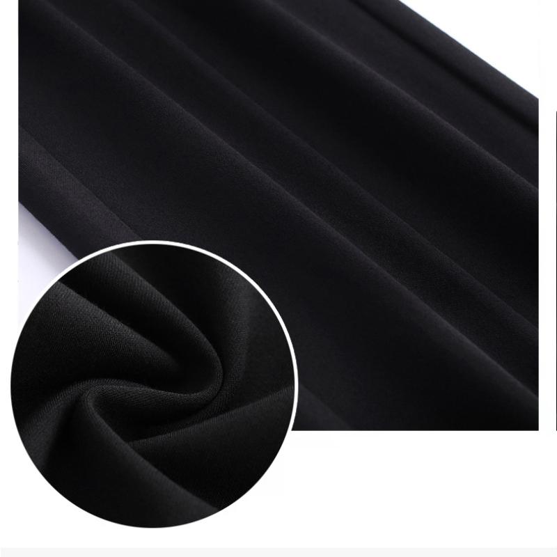 Black Versatile Casual Supermodel Pants for Women New Autumn Winter Elastic High Waist Loose Slimming Flared Pants