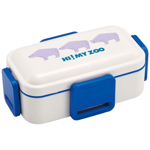 Skater Antibacterial, Softly Filling Dome-Shaped Lid, Two-Tier Bento Box, 600ml, Made In Japan, High-Ice Cream, PFLW4AG-A