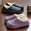 Women's Slippers Winter Heeled Indoor Home Thick Sole Non-Slip Fleece Lined Warm Slippers for Women