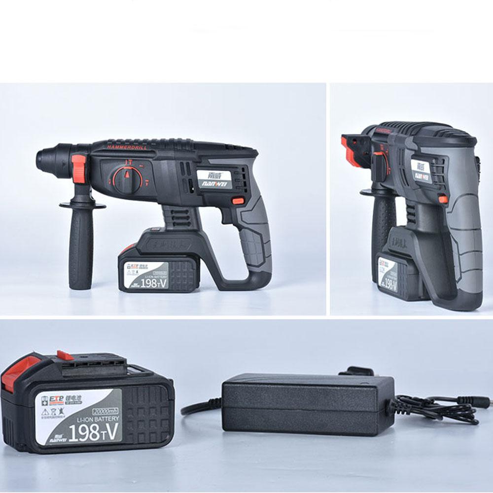 NANWEI Электрический молоток Аккумуляторная бесщеточная аккумуляторная ...