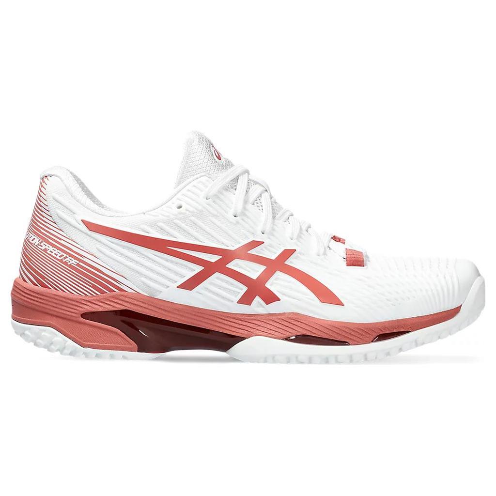 New Asics Solution Speed FF 2 OC Cushioning Low Top Tennis Shoes Women's Red White 1042A135-105
