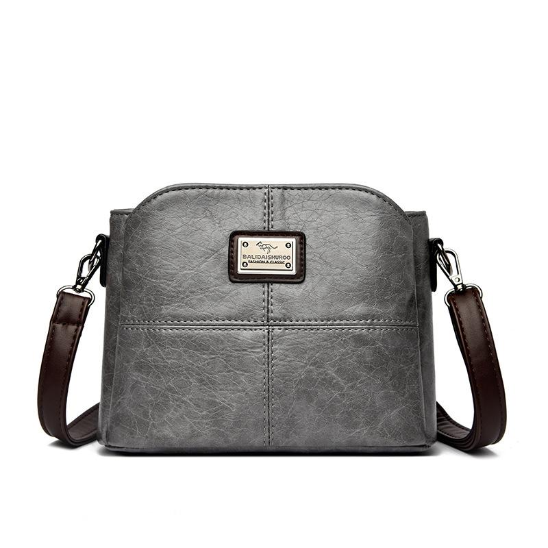 Fashionable Bucket Small Bag, Simple and Elegant Single-shoulder Crossbody Bag for Middle-aged People