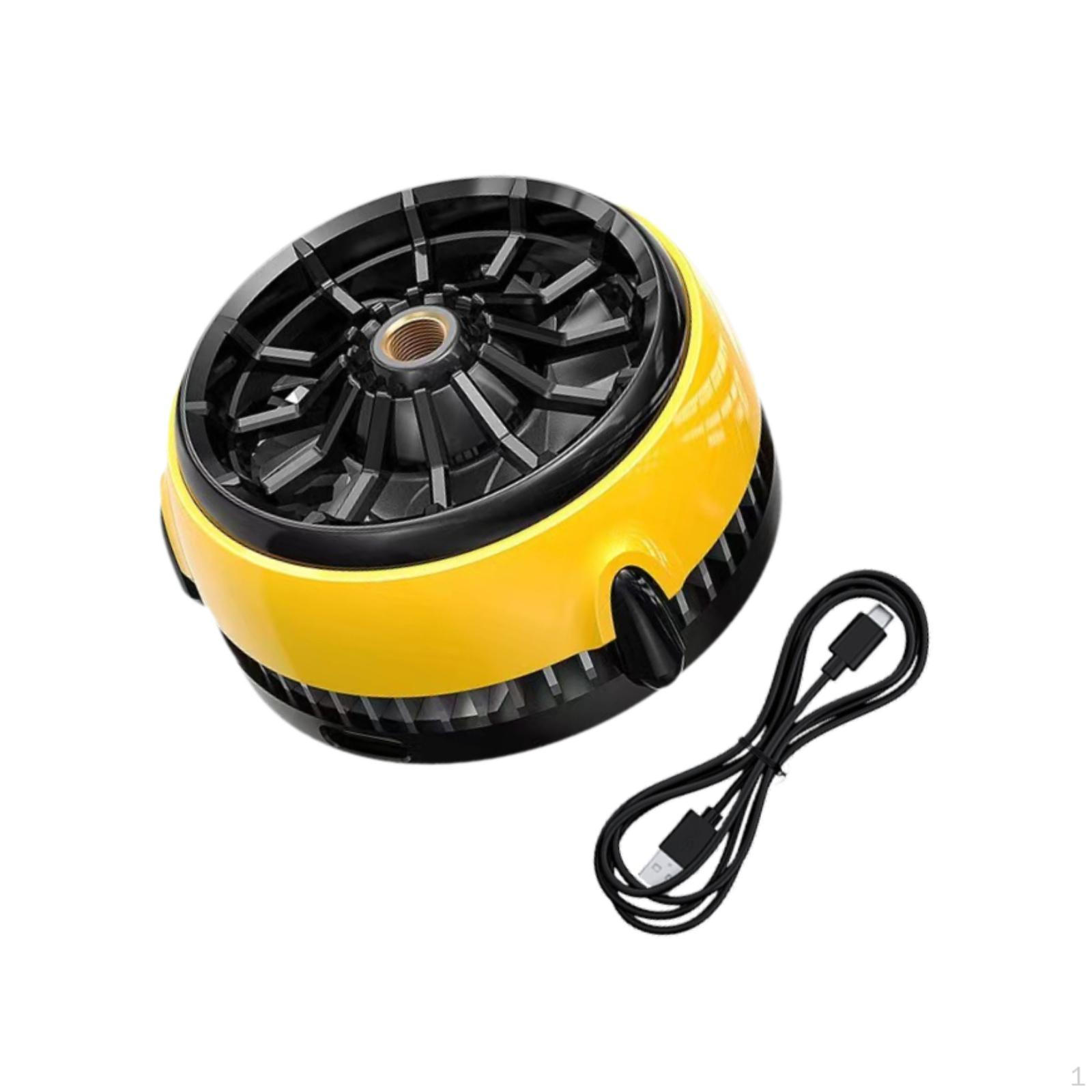 

Присоска вентилятор охлаждения телефона портативный радиатор 5 В/1,5 А универсальный 360° выход воздуха тепло Not Cordless Charge жёлтый