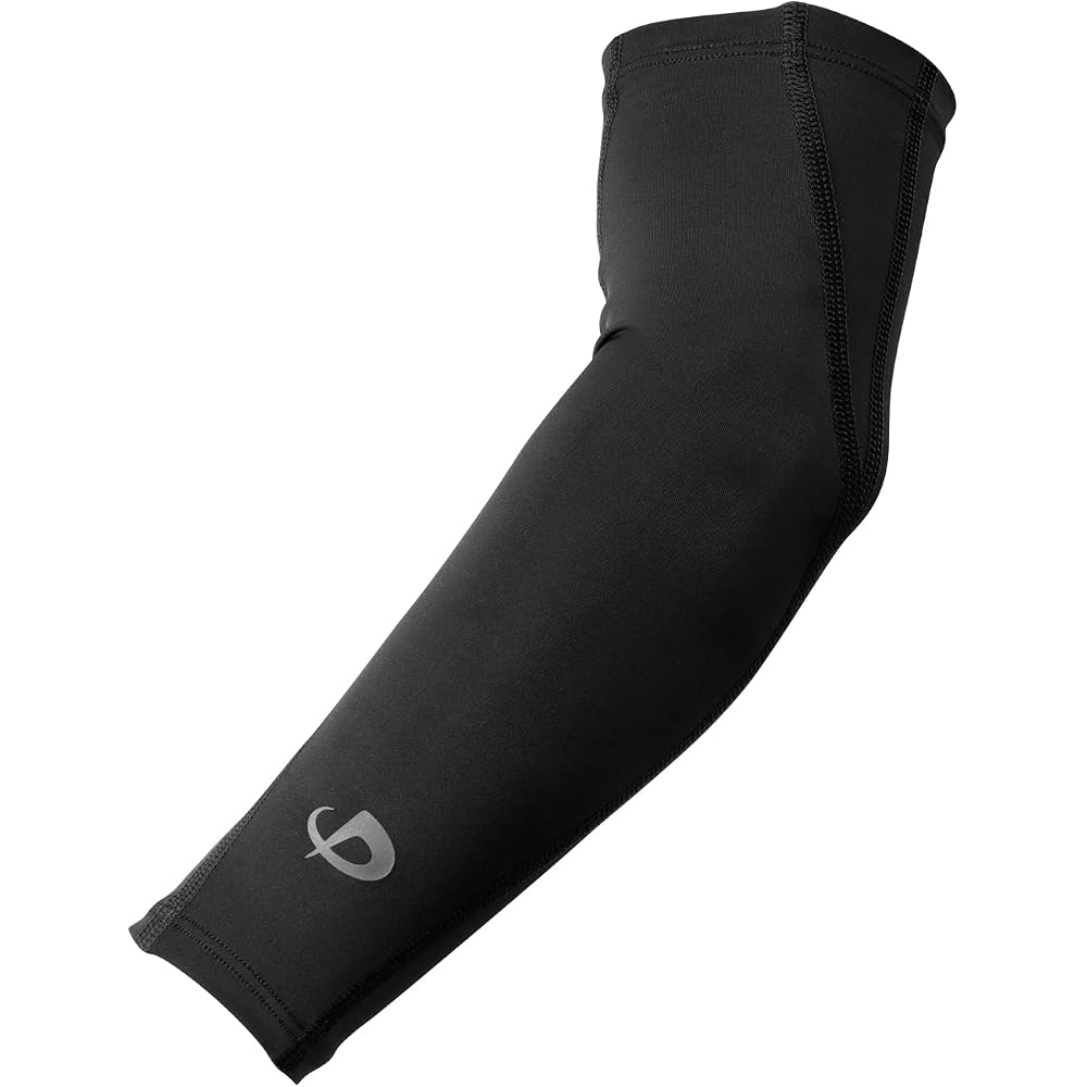 Phiten Sports Sleeve X30 Arm Sleeves 2-Pack Black Size L for Running Volleyball Tennis Badminton