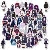 50 2D Dark Goth Lolita Lolita Cartoon Graffiti Stickers Rose Girl Gothic Style Stickers