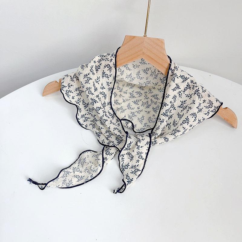 Summer New Triangle Soft Neck Protection Scarf Children's Cute Small Scarf Parent-child Small Scarves
