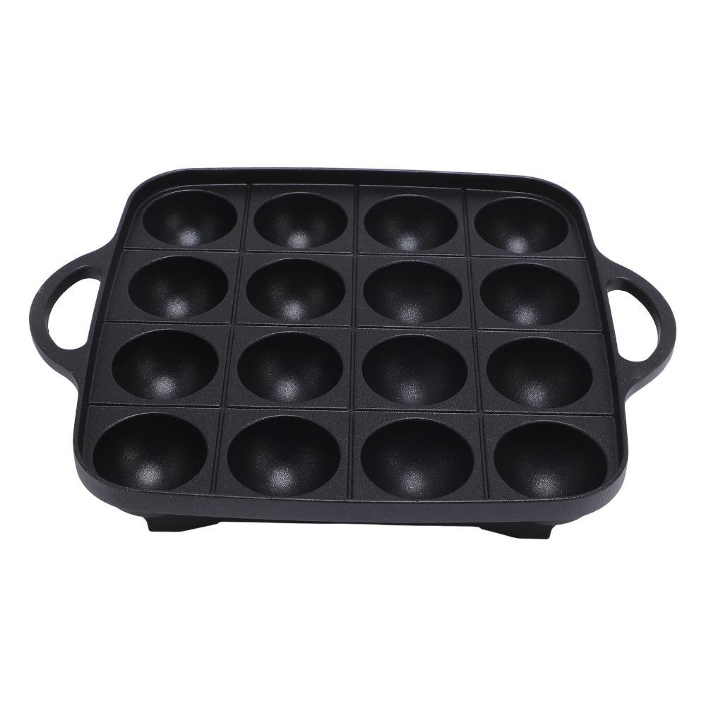 Black Takoyaki Grill Pan Nonstick 16-Hole Cooking Pan Takoyaki Pan  Homemade Japanese Snacks