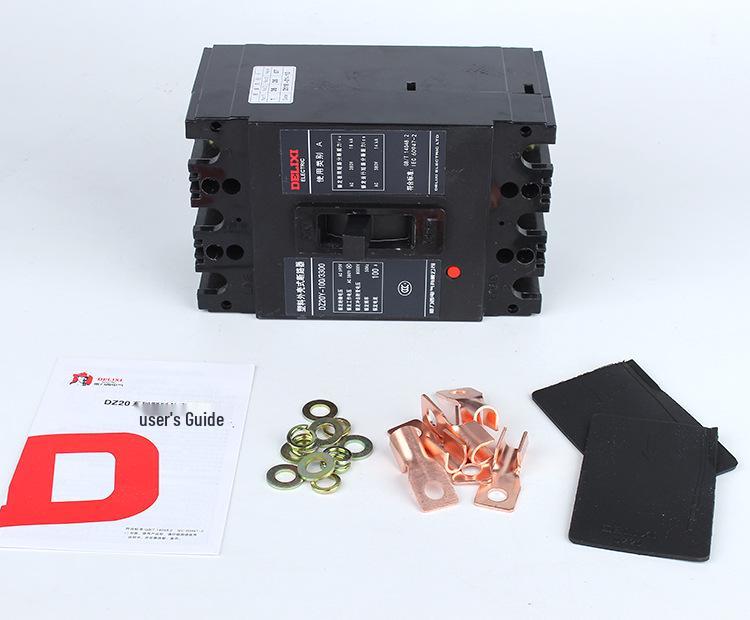 3P Plastic Case Circuit Breaker DZ20Y-630/3300, Three-Phase 380V, 630A Air Switch.