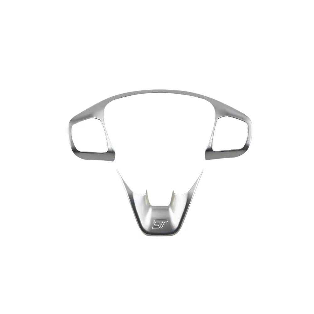 Car Steering Wheel Button Frame Cover Trim Interior Accessories For Ford Focus Kuga Escape 2019 -2022 Fiesta MK8 Bronco