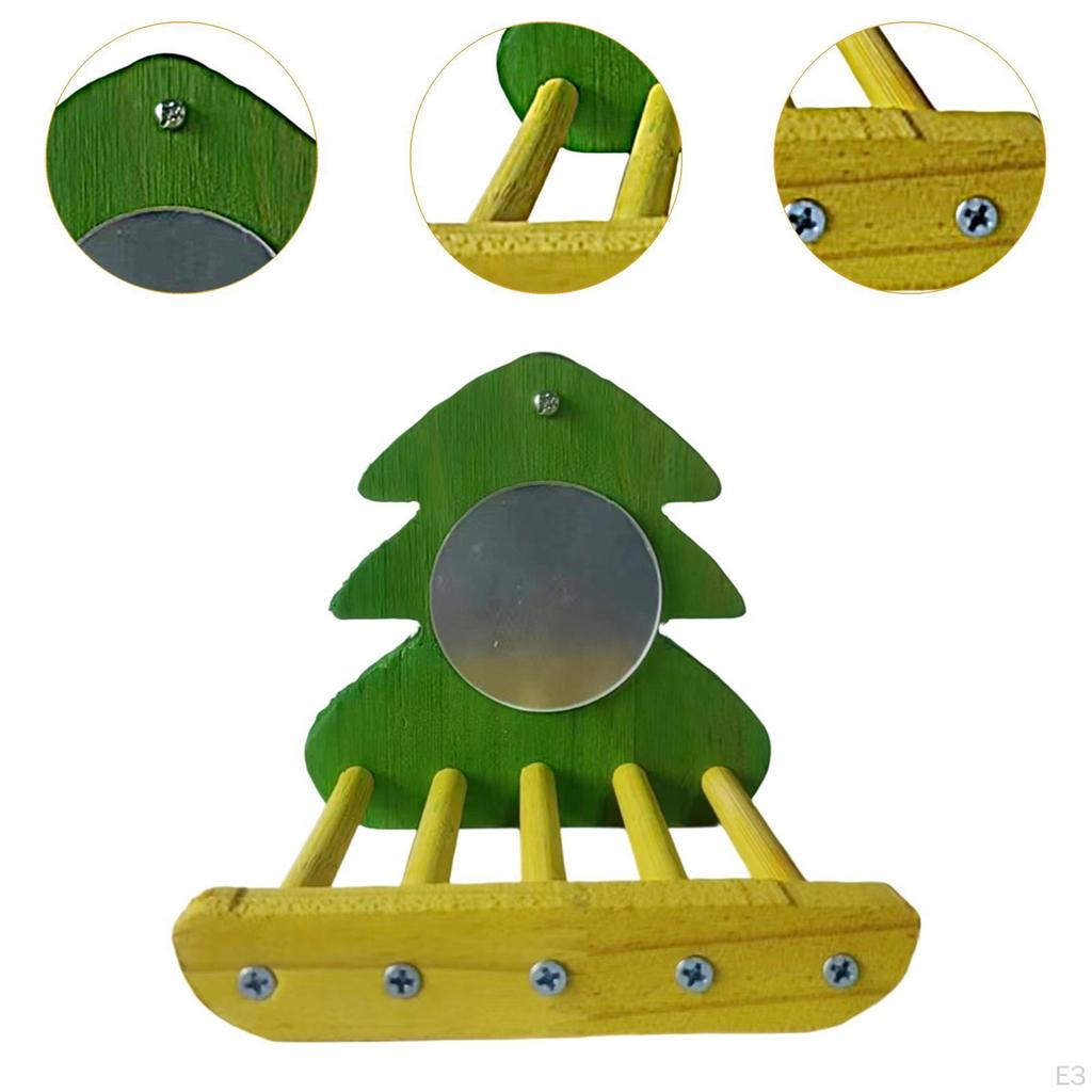 Bird Mirror Stand for Parrots And Finches with Easy Clean Feature