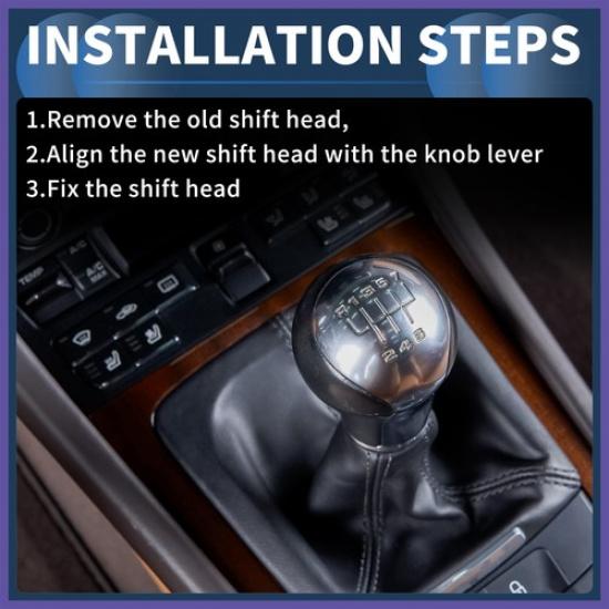 6 Speed Gear Shifter Knob W/ Cover For Chevrolet Cruze 2010-2015 Plastic Black